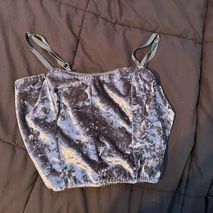 Cute blue corset looking top